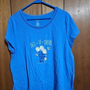 Blue bee-utiful t shirt